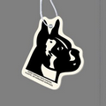 Paper Air Freshener Tag W/ Tab - Boxer Dog's Face